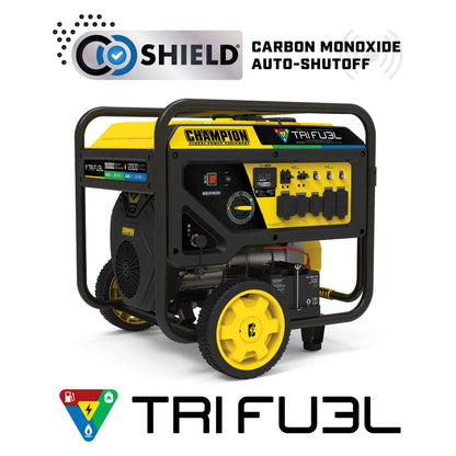 Champion 201161 12000W/15000W Generator Tri-Fuel Electric Start CO Shield Gas Propane Natural Gas New